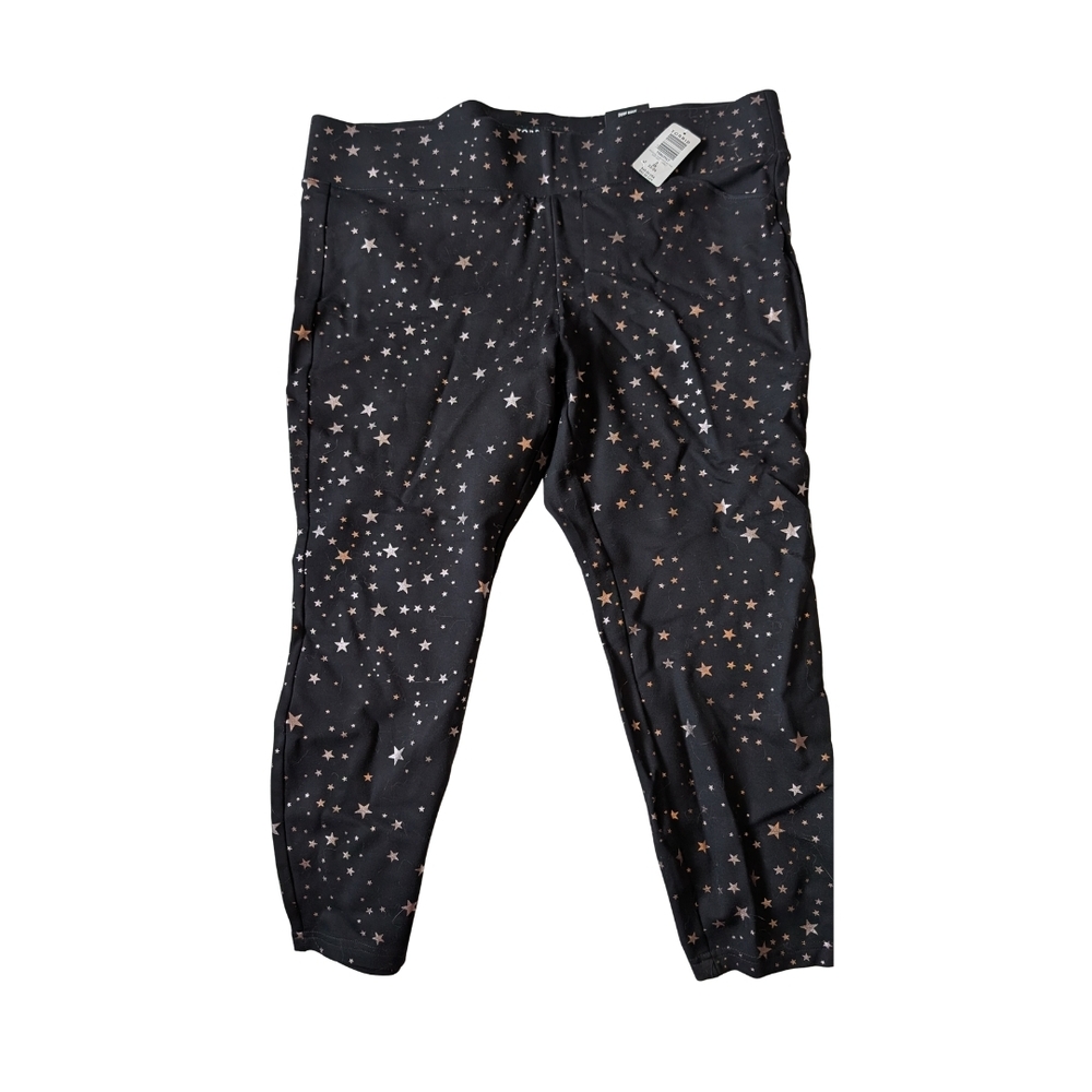 Torrid Sz3R Pixie Print Black Active Leggings - Rose Gold Stars NWT